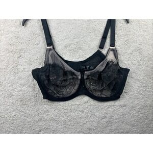 SMART & SEXY SA1017 Signature Lace Unlined Underwire 40D Black Bra Boudoir Flirt